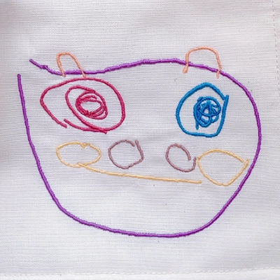 完成した刺しゅう 1