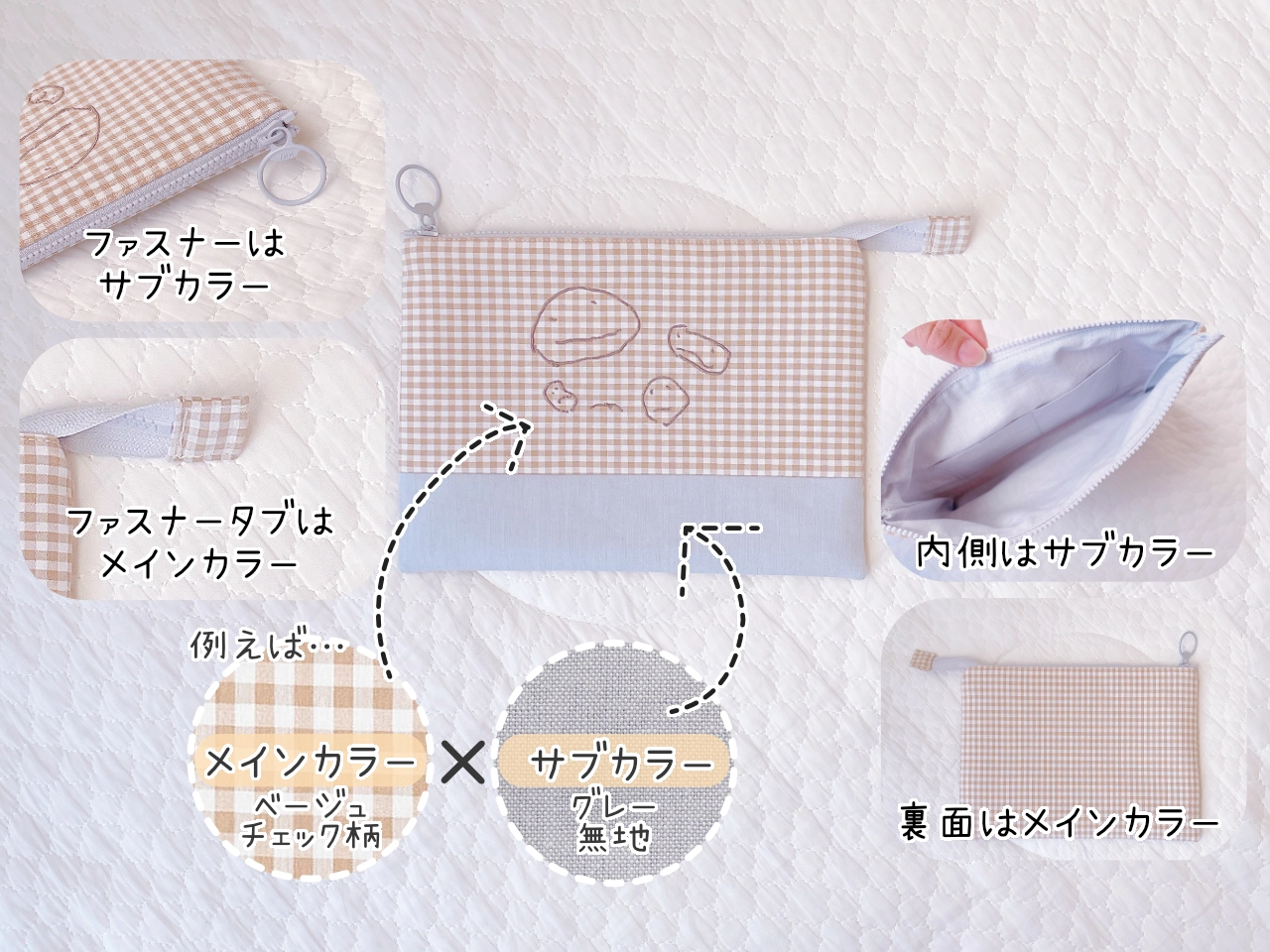 メインカラーとサブカラーの配置