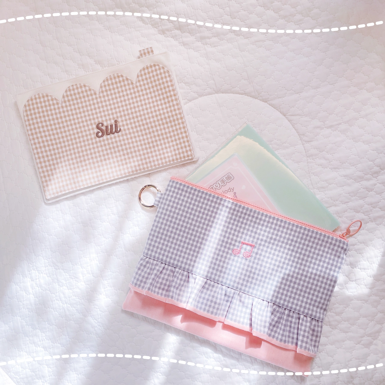 ぴったりサイズのポーチと合わせて